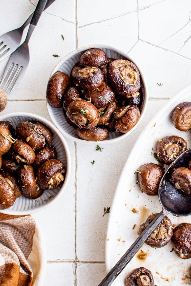Easy Roasted Mushrooms | The Novice Chef