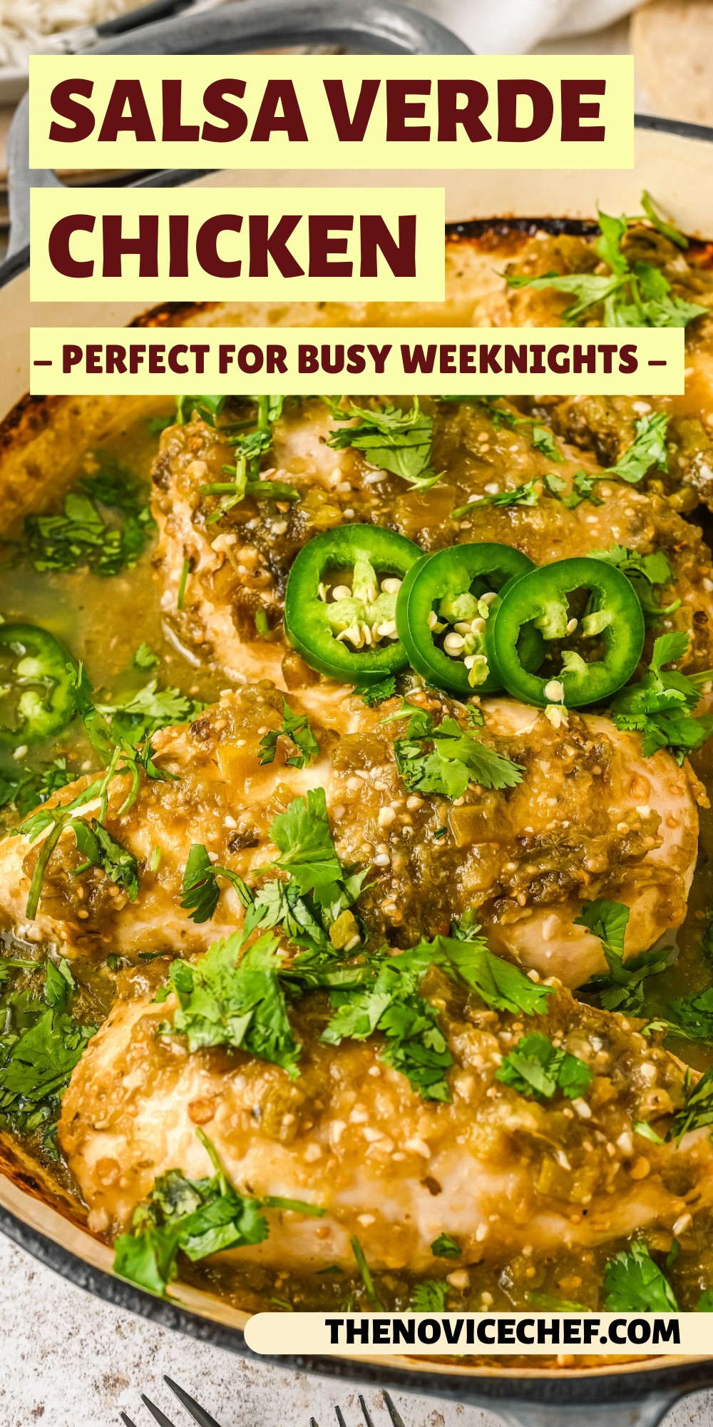 Easy Salsa Verde Chicken Recipe The Novice Chef