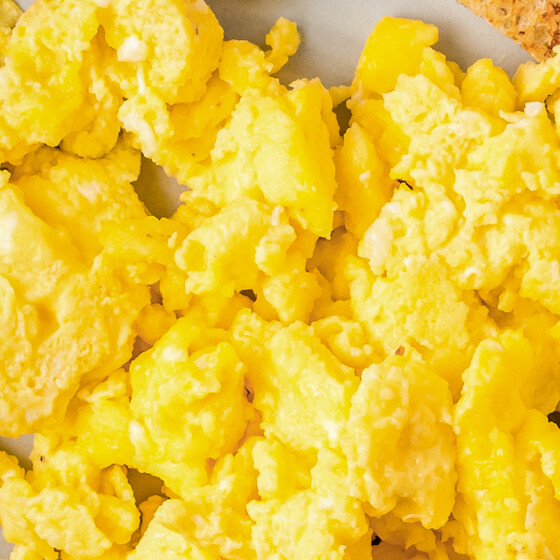 Stove Top Scrambled Eggs