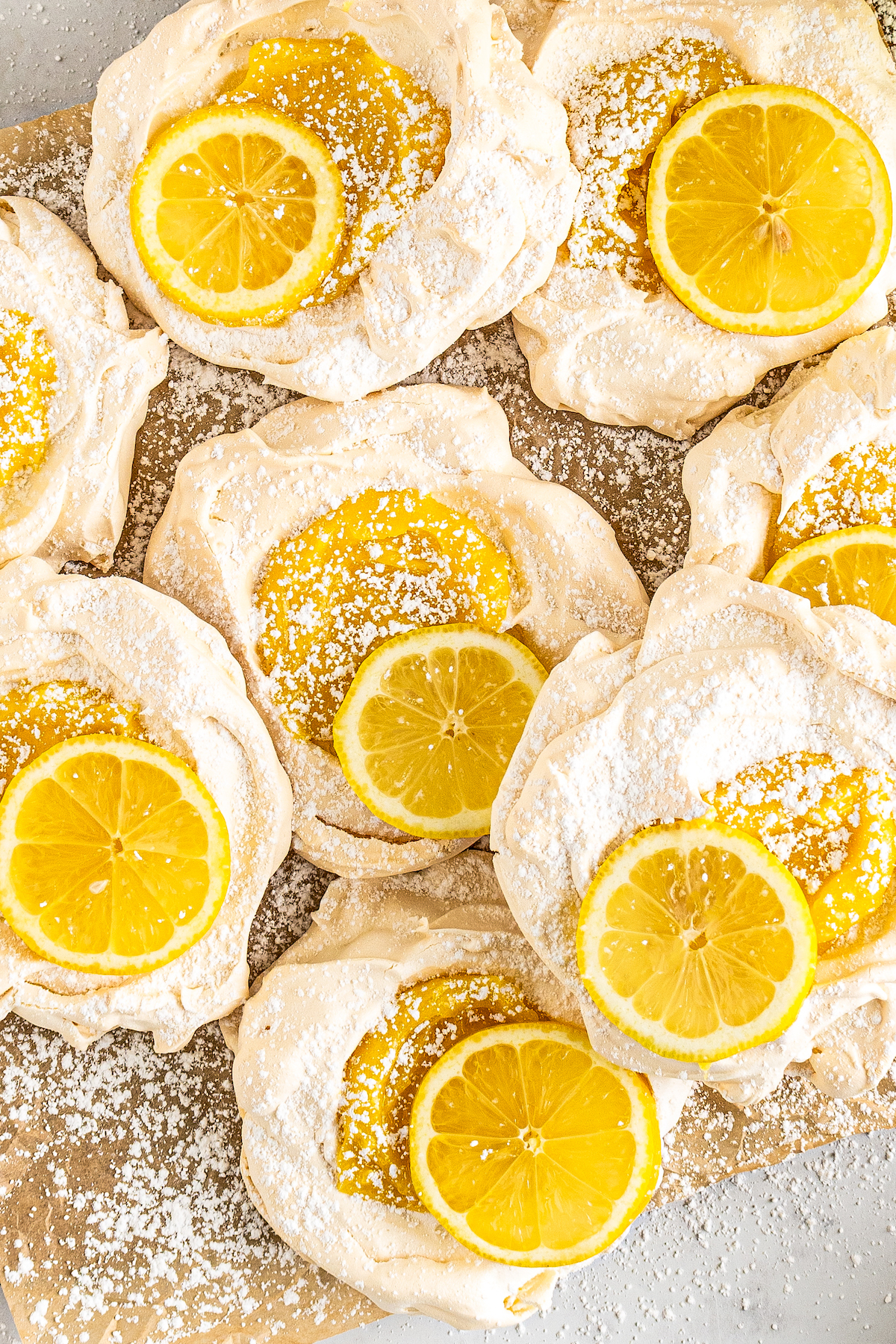Lemon meringue cookies