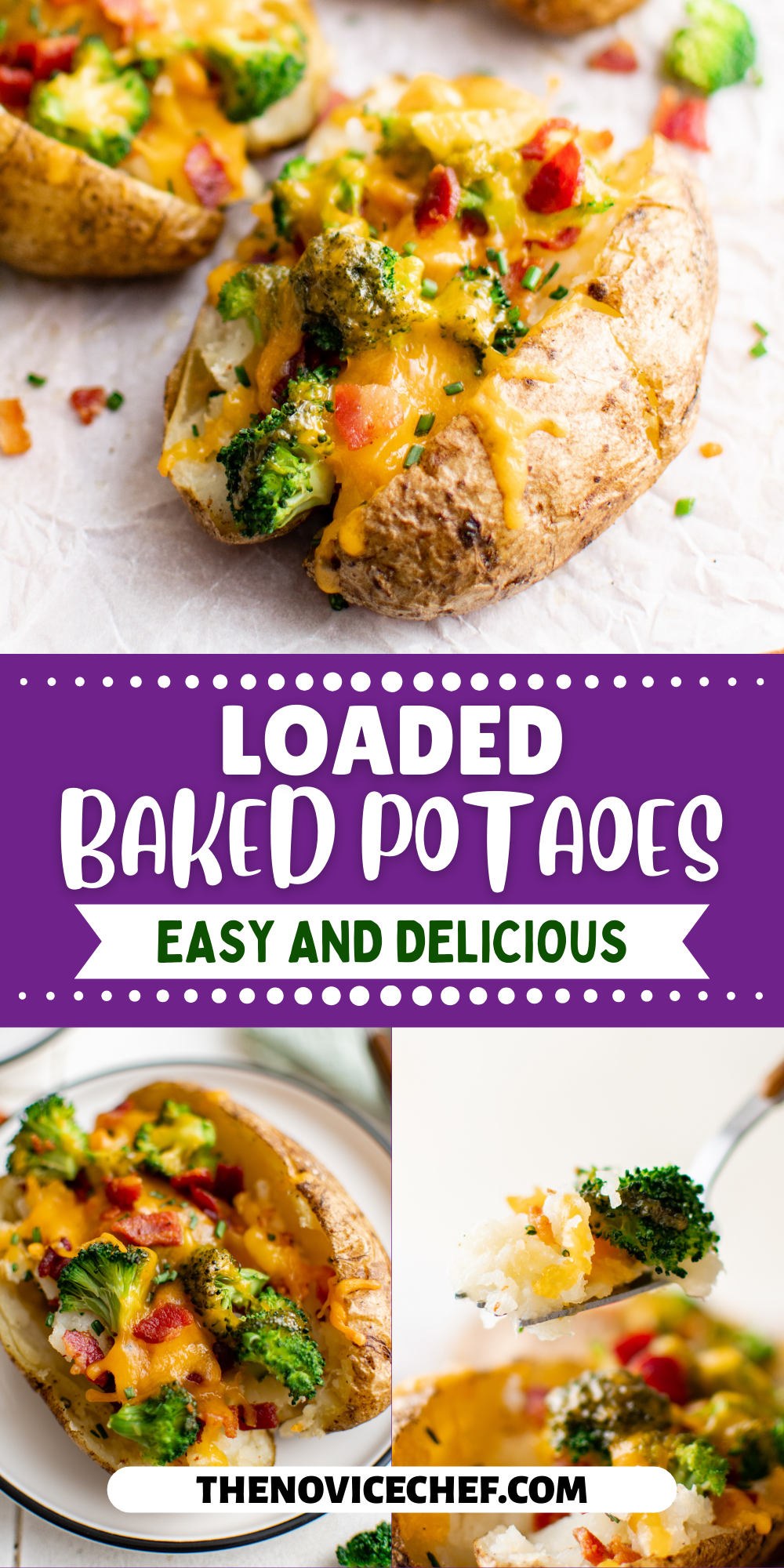 Loaded Baked Potato Recipe | The Novice Chef