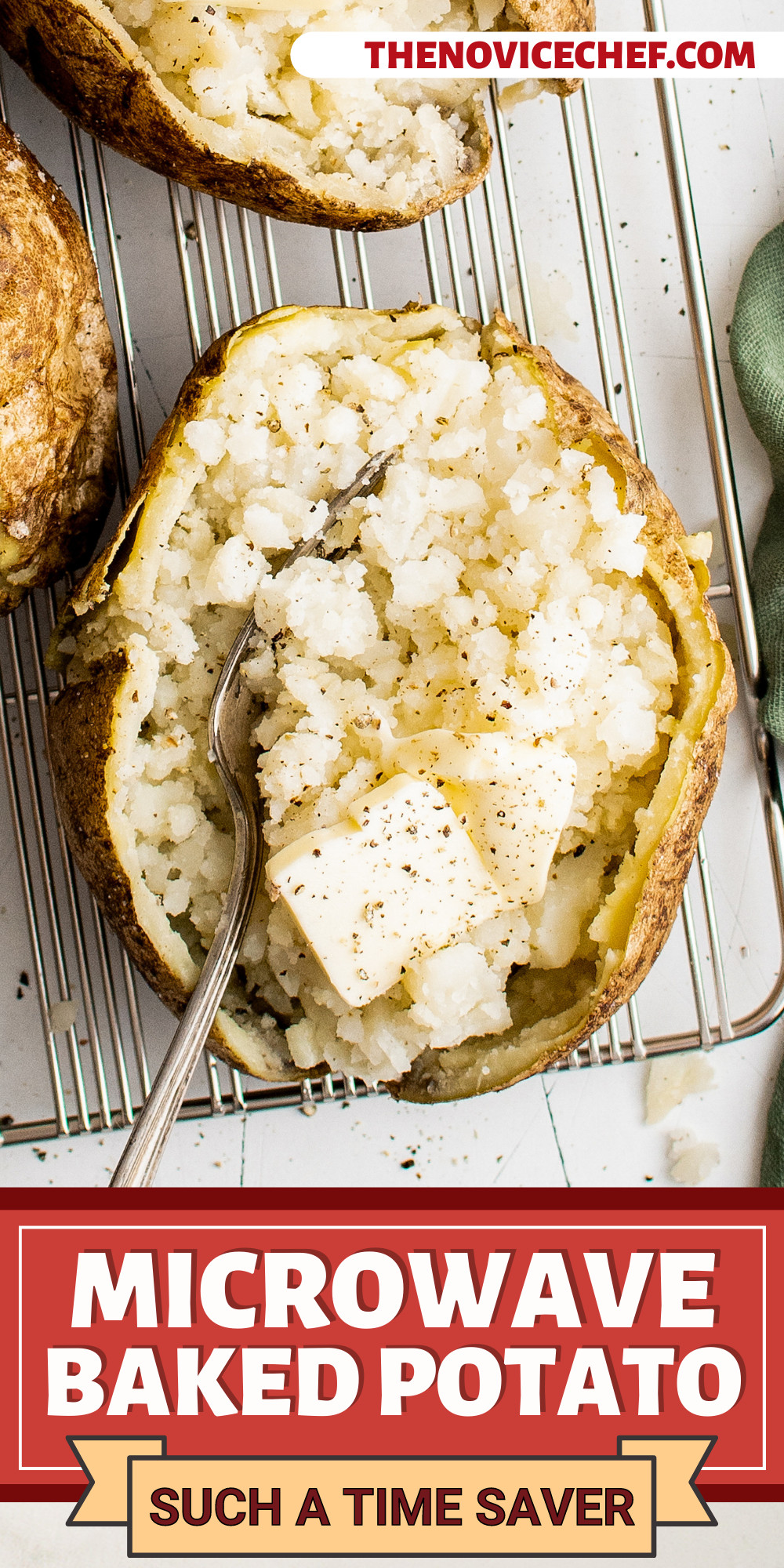 Microwave Baked Potato | The Novice Chef