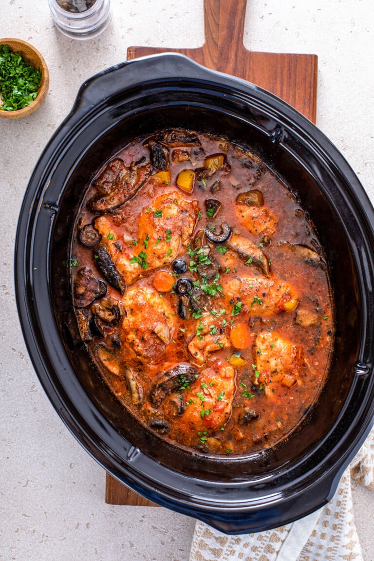 Crockpot Chicken Cacciatore Recipe The Novice Chef