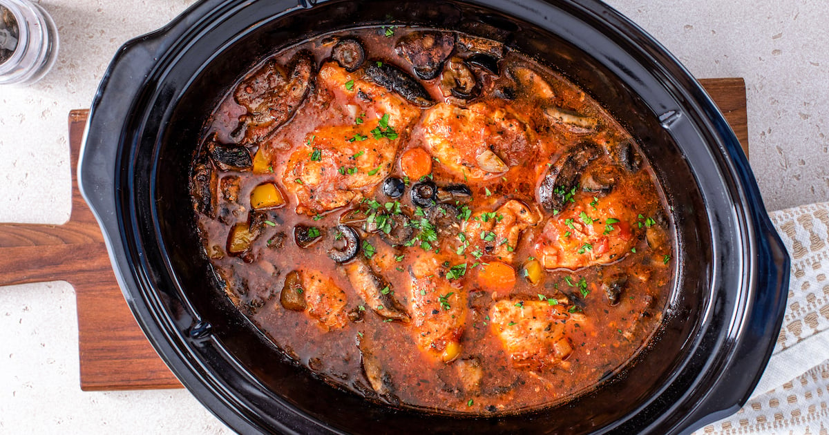 Slow Cooker Chicken Cacciatore