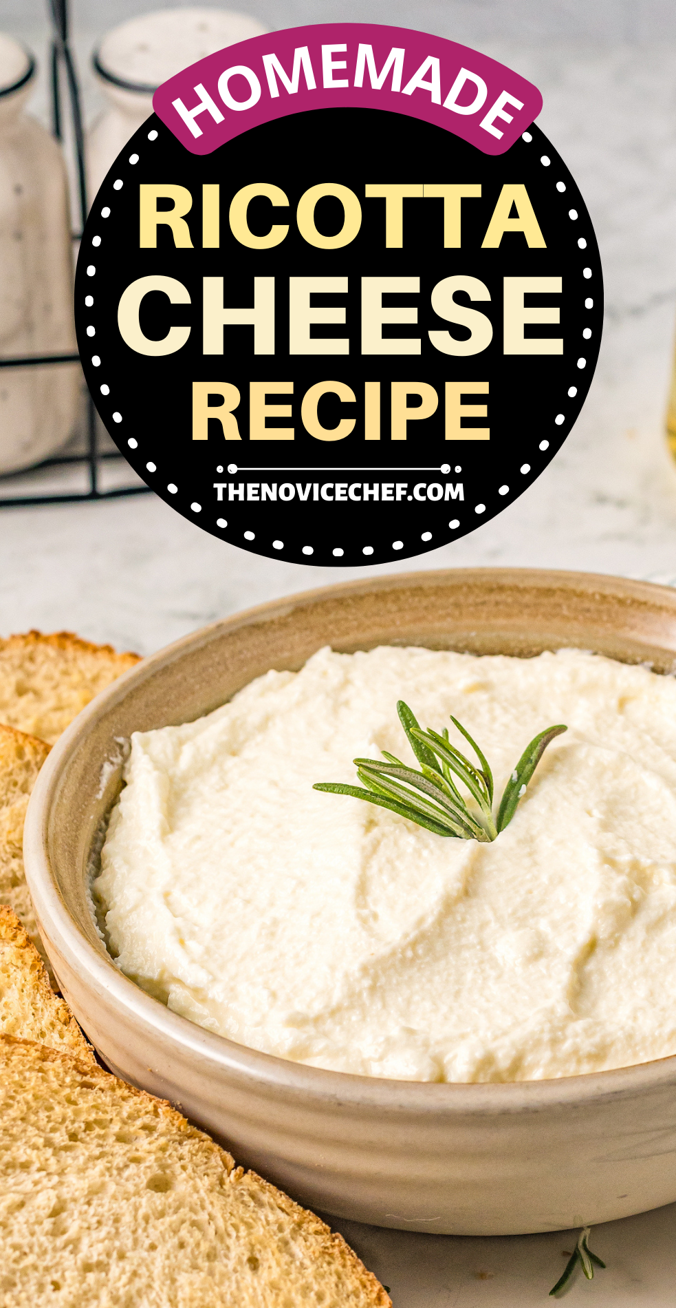 Homemade Ricotta Cheese Recipe | The Novice Chef
