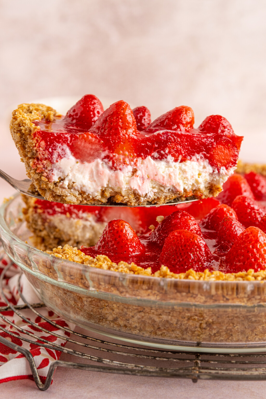 Strawberry Pretzel Pie | The Novice Chef