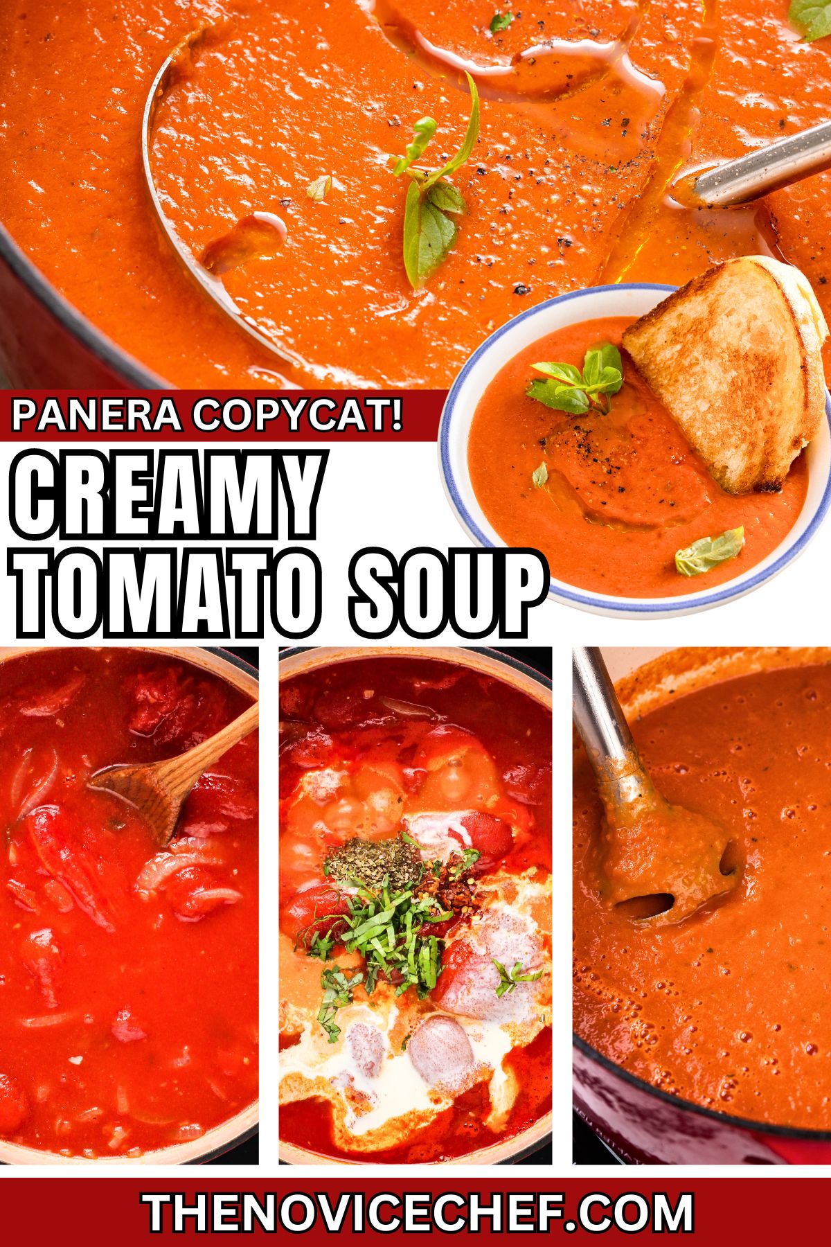 Copycat Panera Creamy Tomato Soup Recipe The Novice Chef 1827