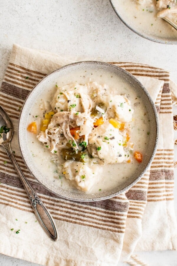 Easy Slow Cooker Chicken & Dumplings Recipe The Novice Chef