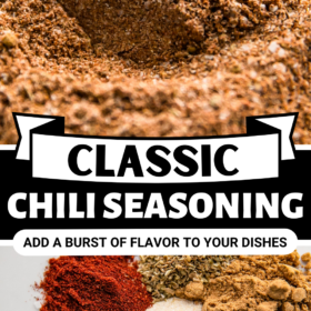 Ingredients arranged in a bowl and then mixed together to make homemade chili seasoning.