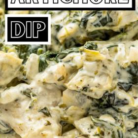 A bowl of Spinach Artichoke Dip.