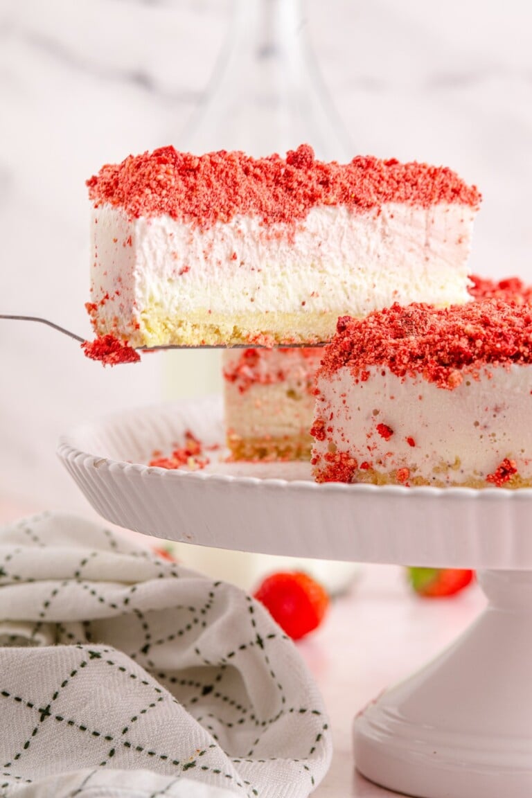 Strawberry Shortcake Ice Cream Cake | The Novice Chef