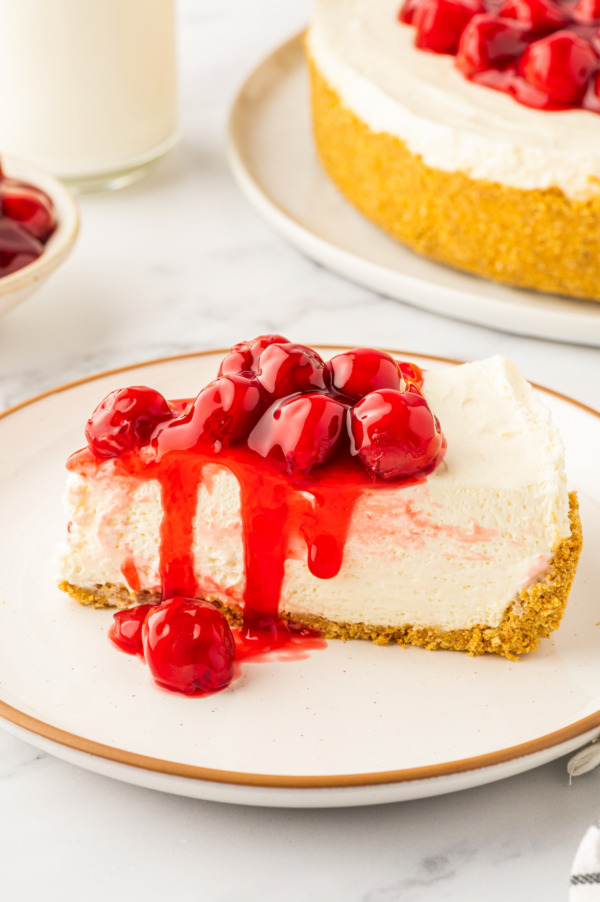 No Bake Cherry Cheesecake | The Novice Chef