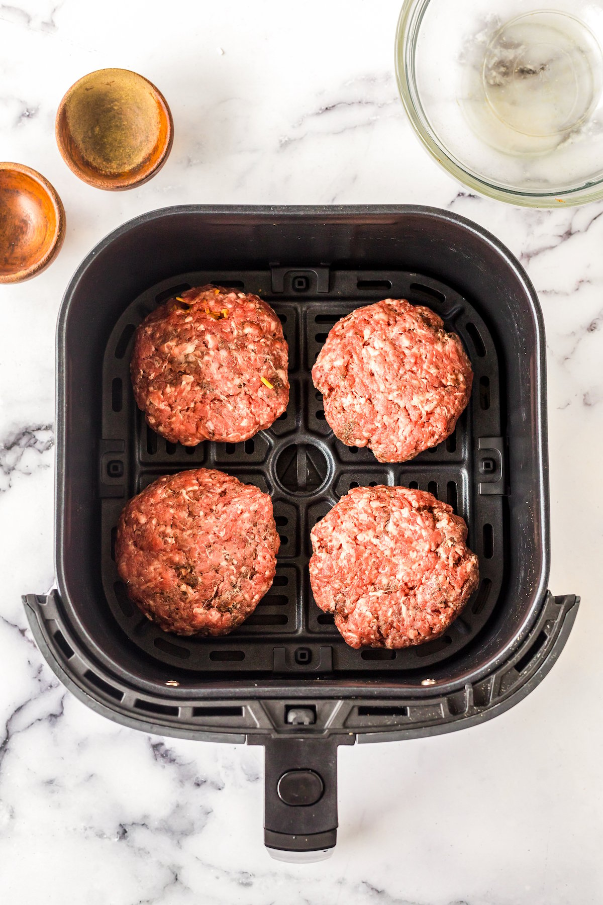 Cheese-stuffed Air Fryer Burgers 