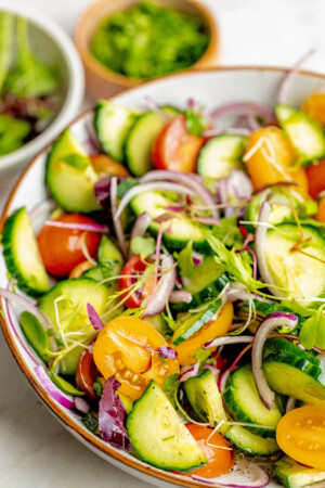 Cucumber Tomato Salad | The Novice Chef