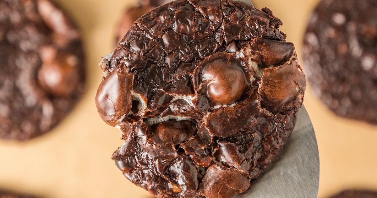 Flourless Chocolate Marshmallow Cookies