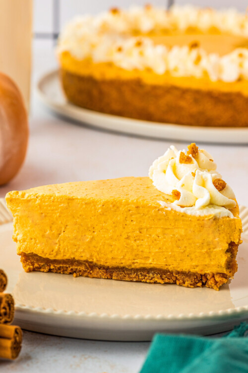 No Bake Pumpkin Cheesecake | The Novice Chef