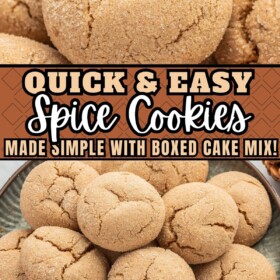 Spice cookies on a tray.