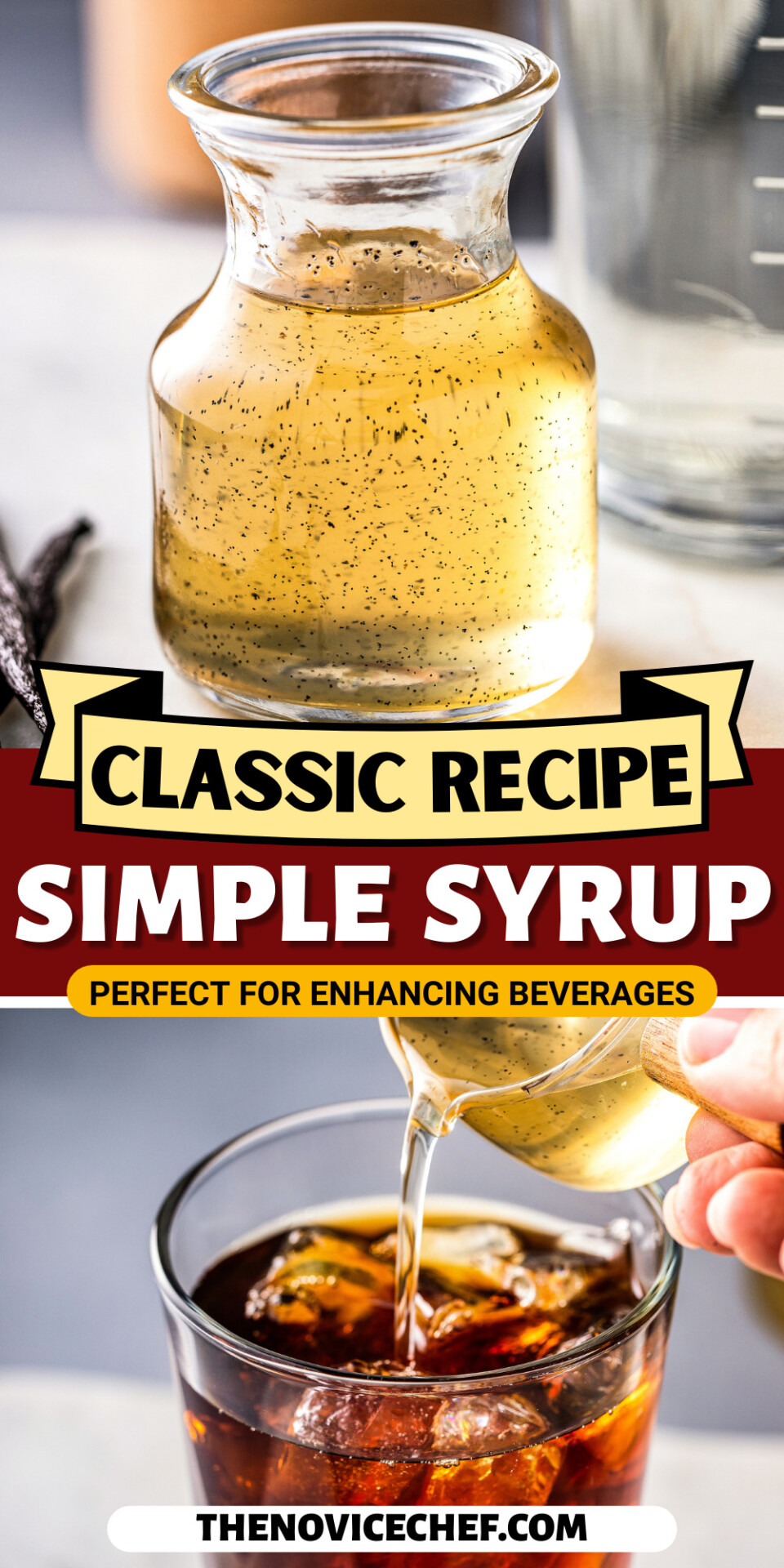 Vanilla syrup the novice chef