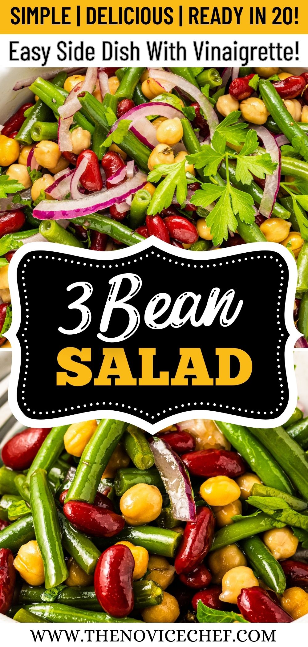 Three Bean Salad Recipe The Novice Chef
