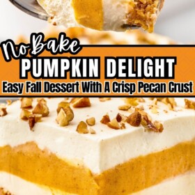 Pumpkin Delight on a plate with a fork lifting up a bite.
