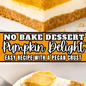 Pumpkin Delight on a plate and a fork lifting up a bite.
