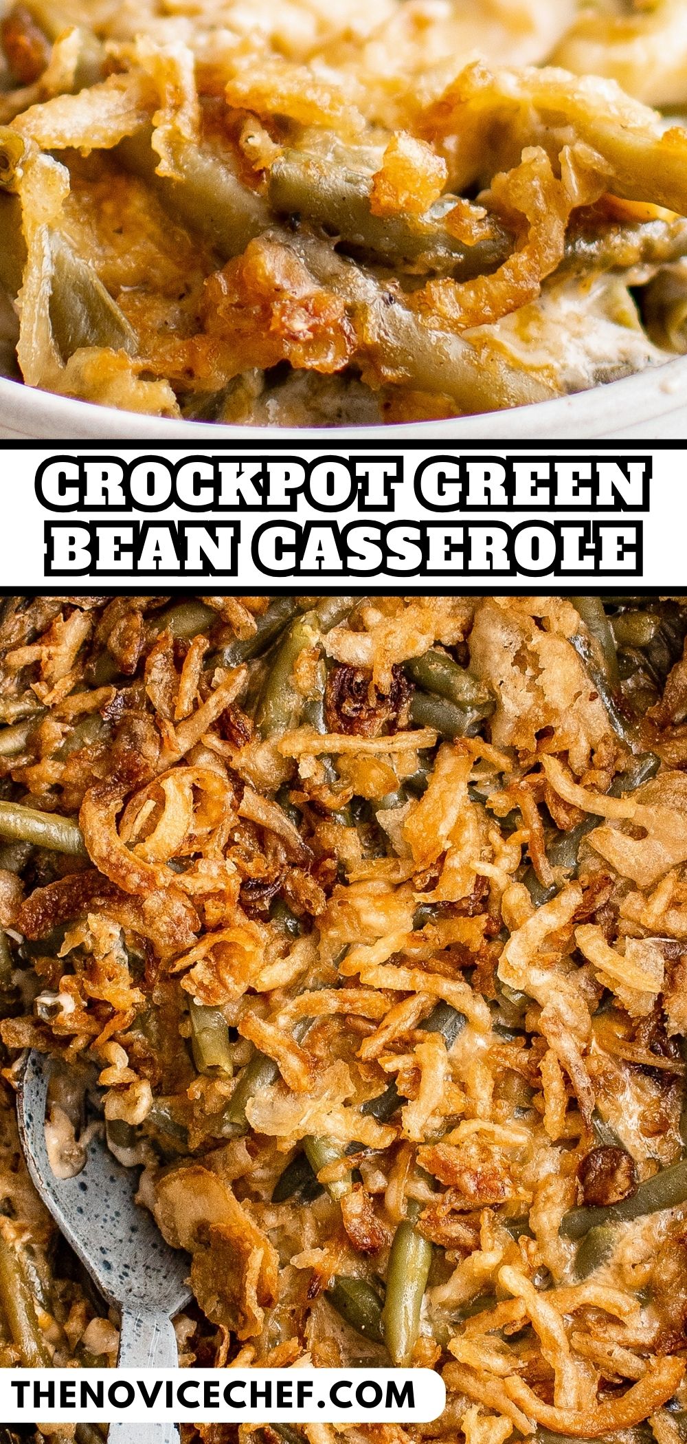 Crockpot Green Bean Casserole | The Novice Chef