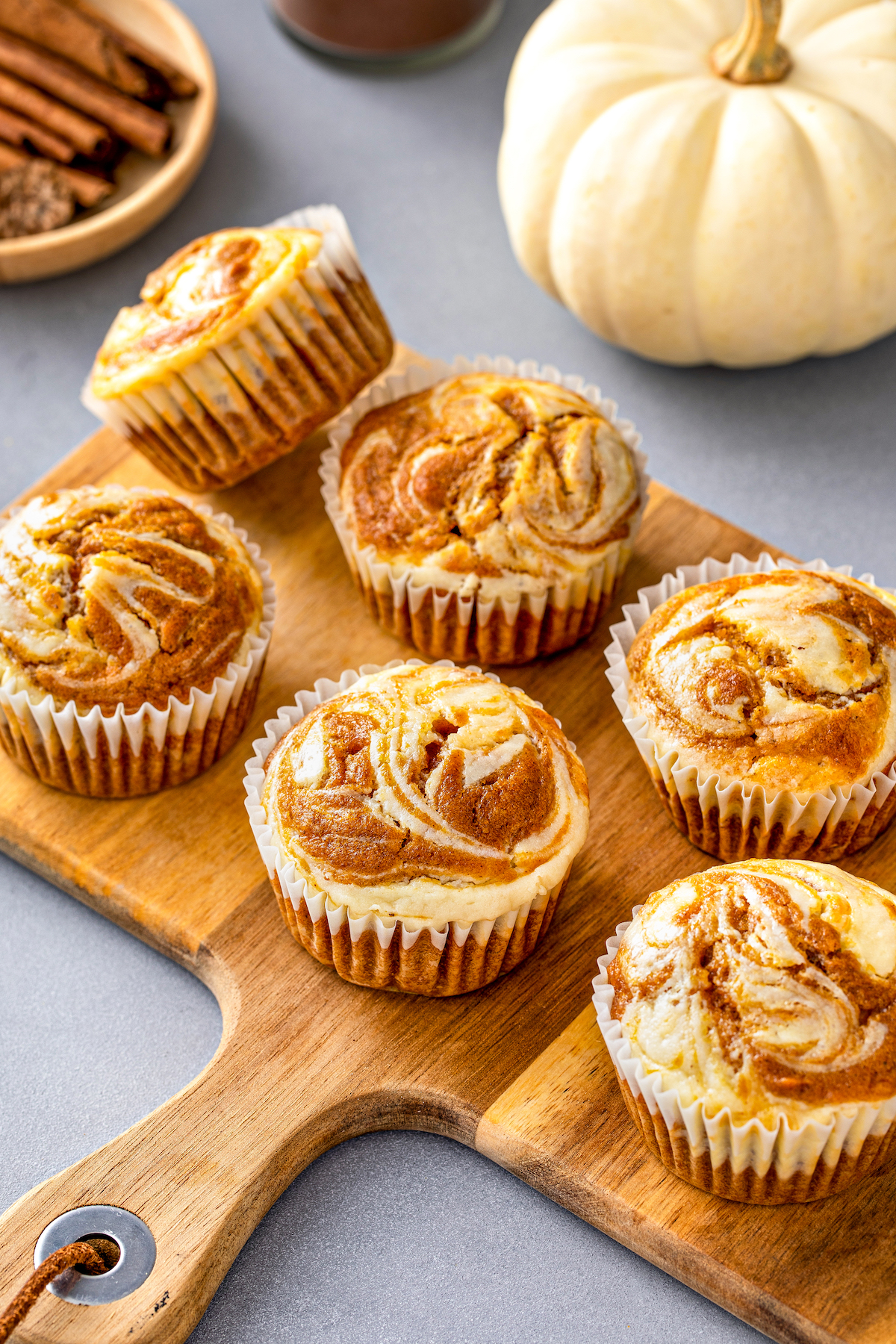 Pumpkin Cream Cheese Muffins - The Novice Chef