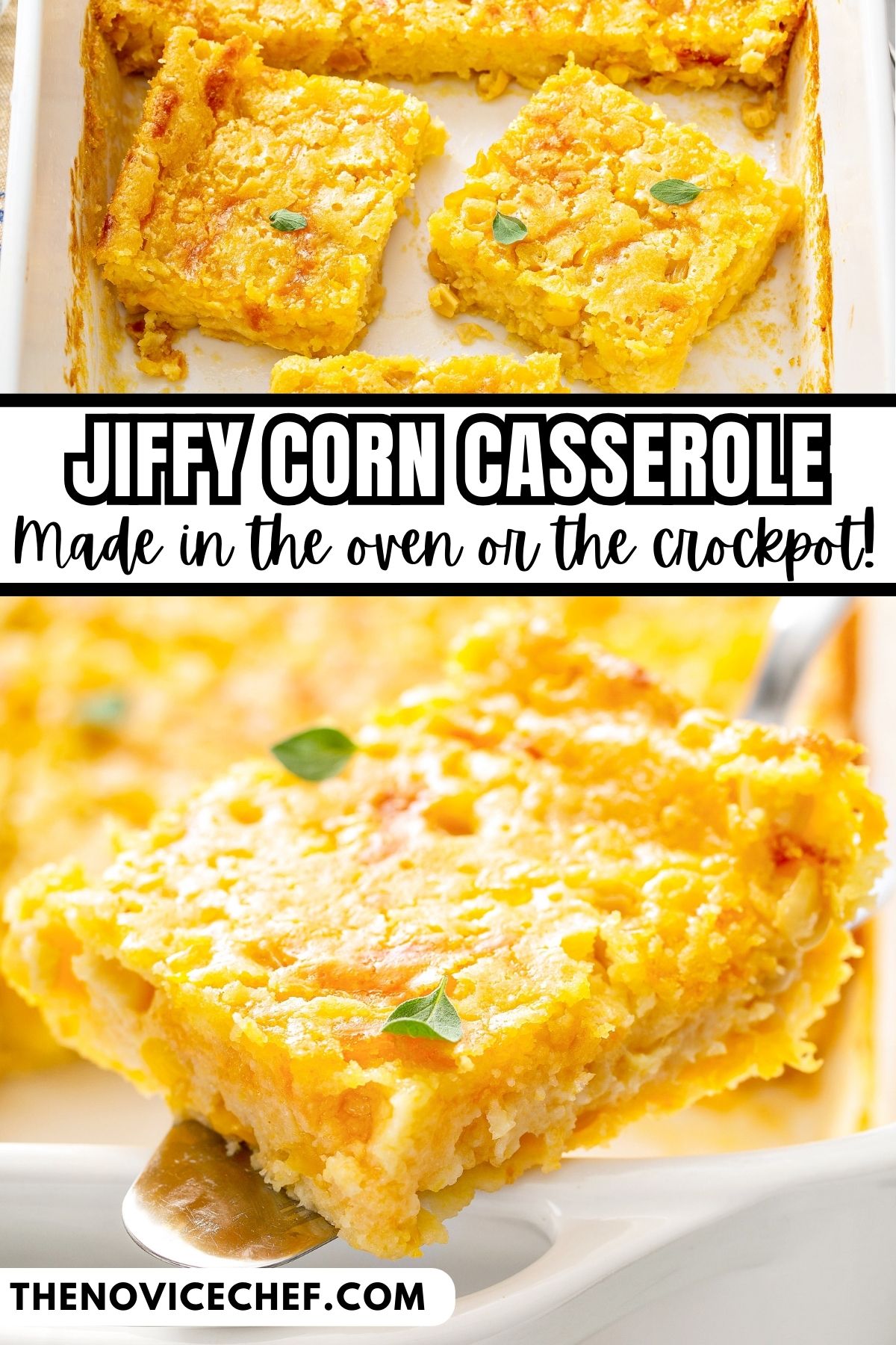 Jiffy Corn Casserole Recipe (Oven or Crockpot) The Novice Chef