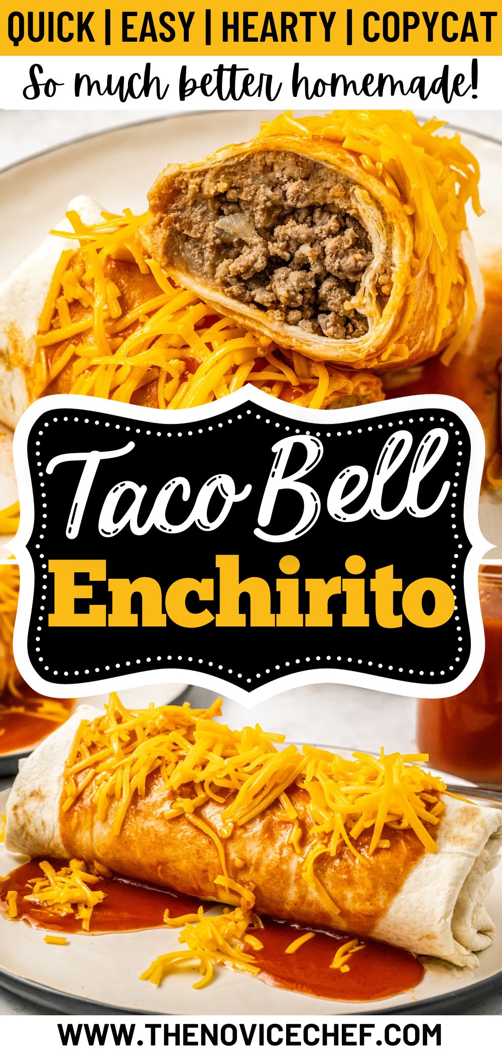 Taco Bell Enchirito The Novice Chef