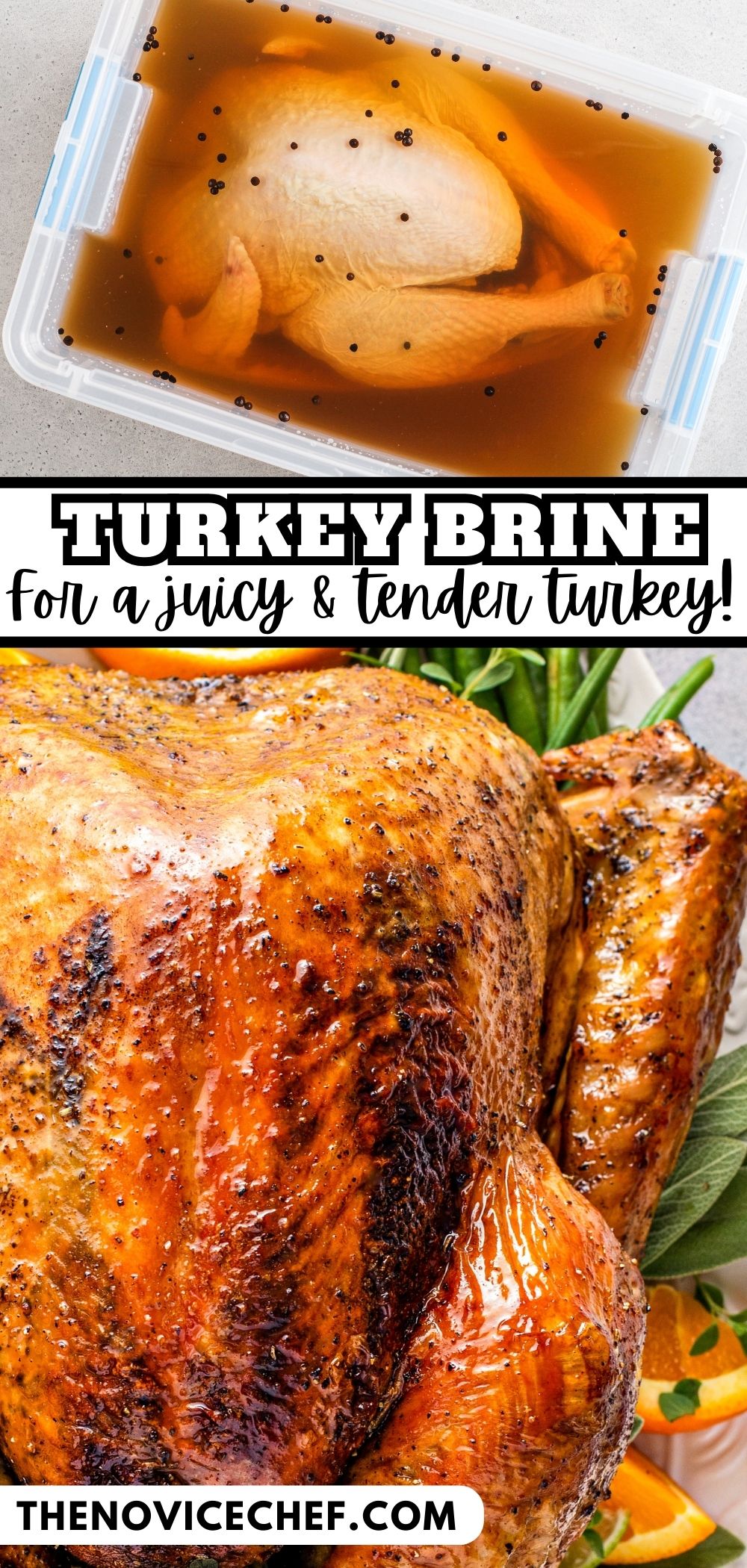 The Best Turkey Brine Recipe The Novice Chef   How To Brine A Turkey Pin 