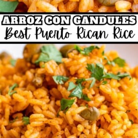 Puerto Rican rice in a bowl.