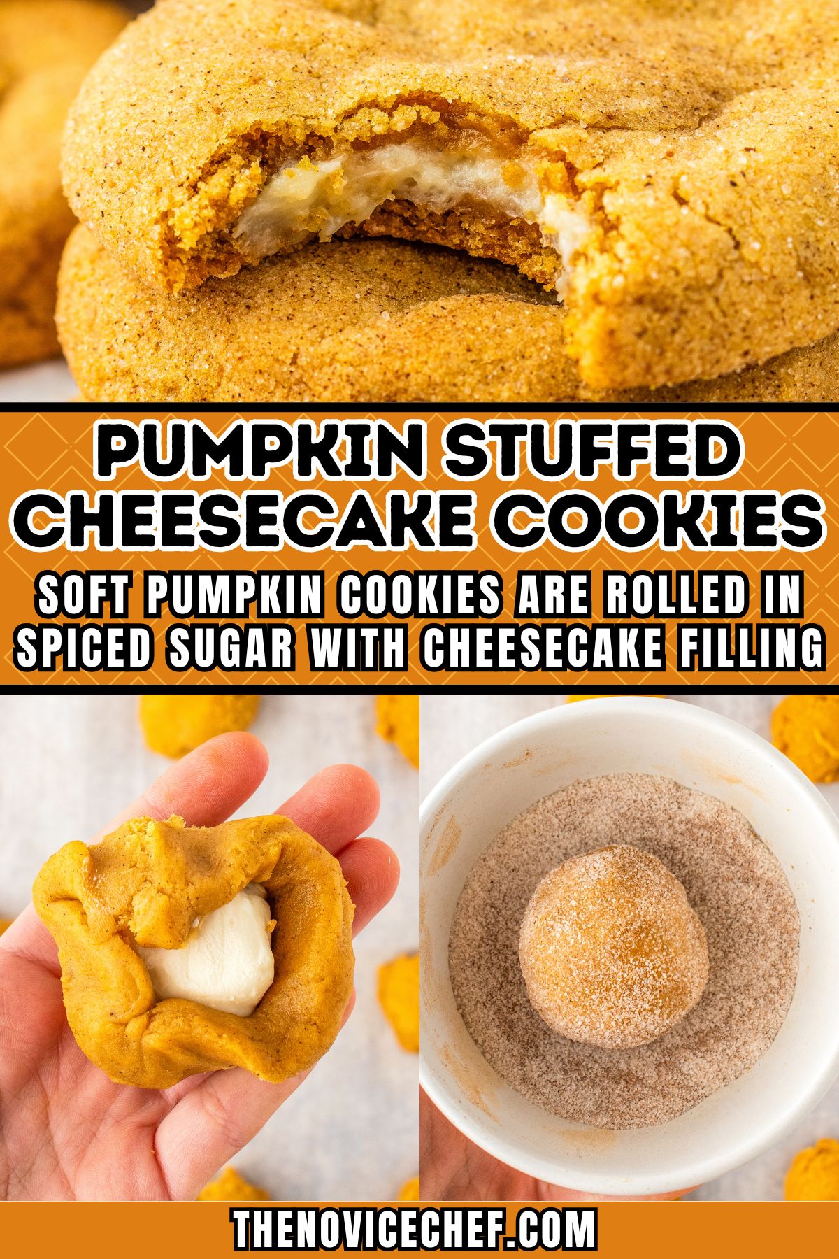 Soft Pumpkin Cheesecake Cookies Recipe | The Novice Chef