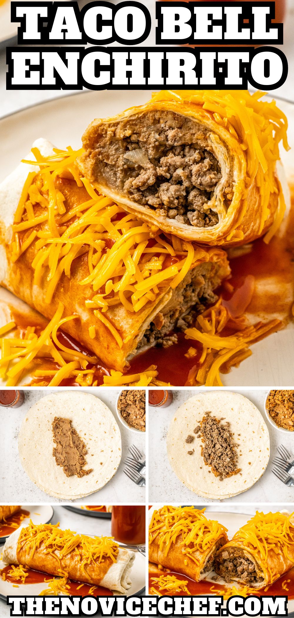 Taco Bell Enchirito O Chef Novato Receitas do Brazil