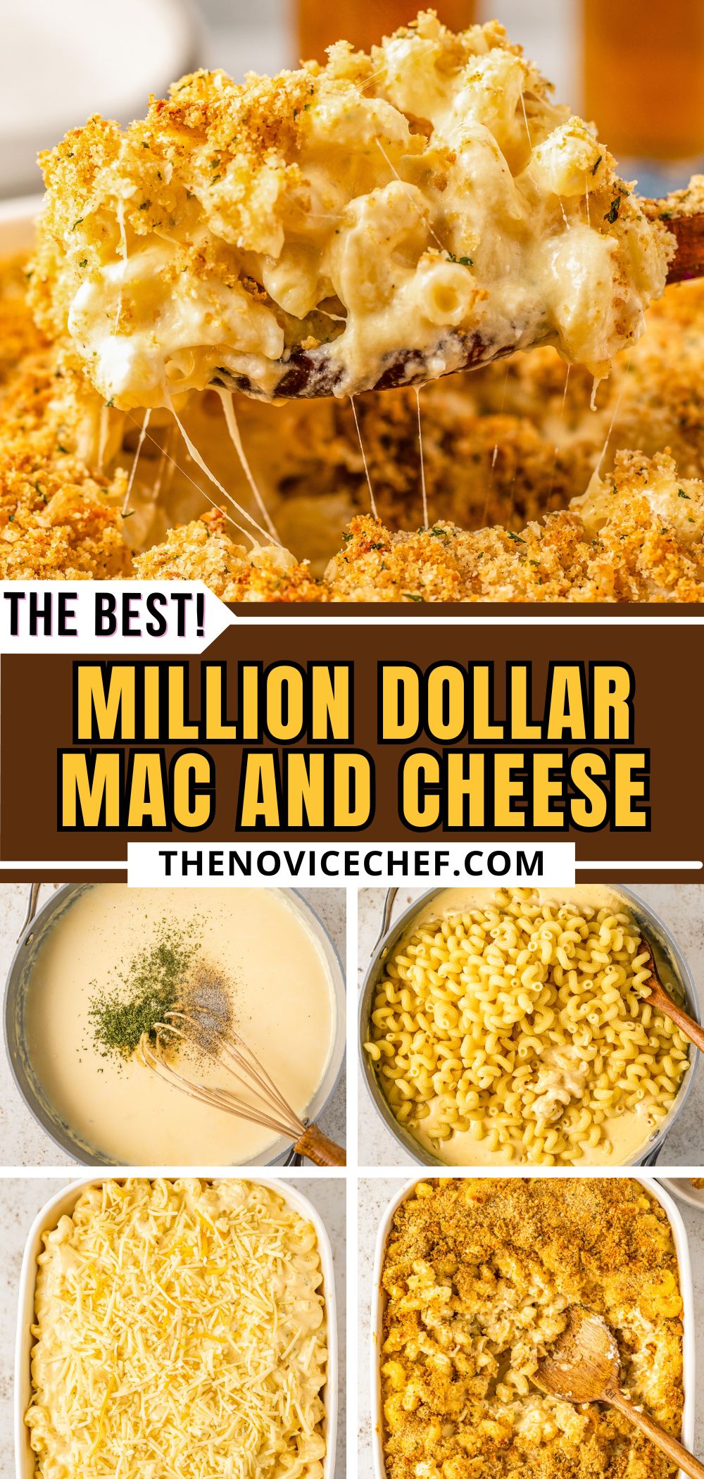 Million Dollar Mac And Cheese Casserole Recipe The Novice Chef