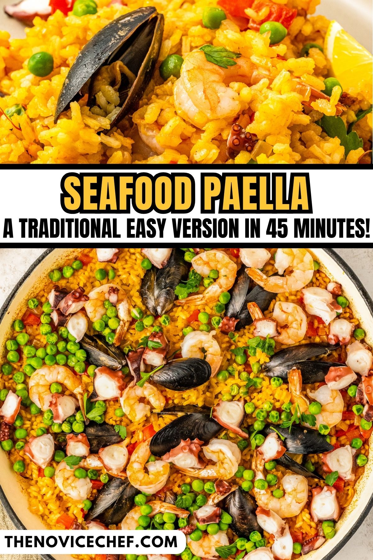 Seafood Paella Recipe The Novice Chef