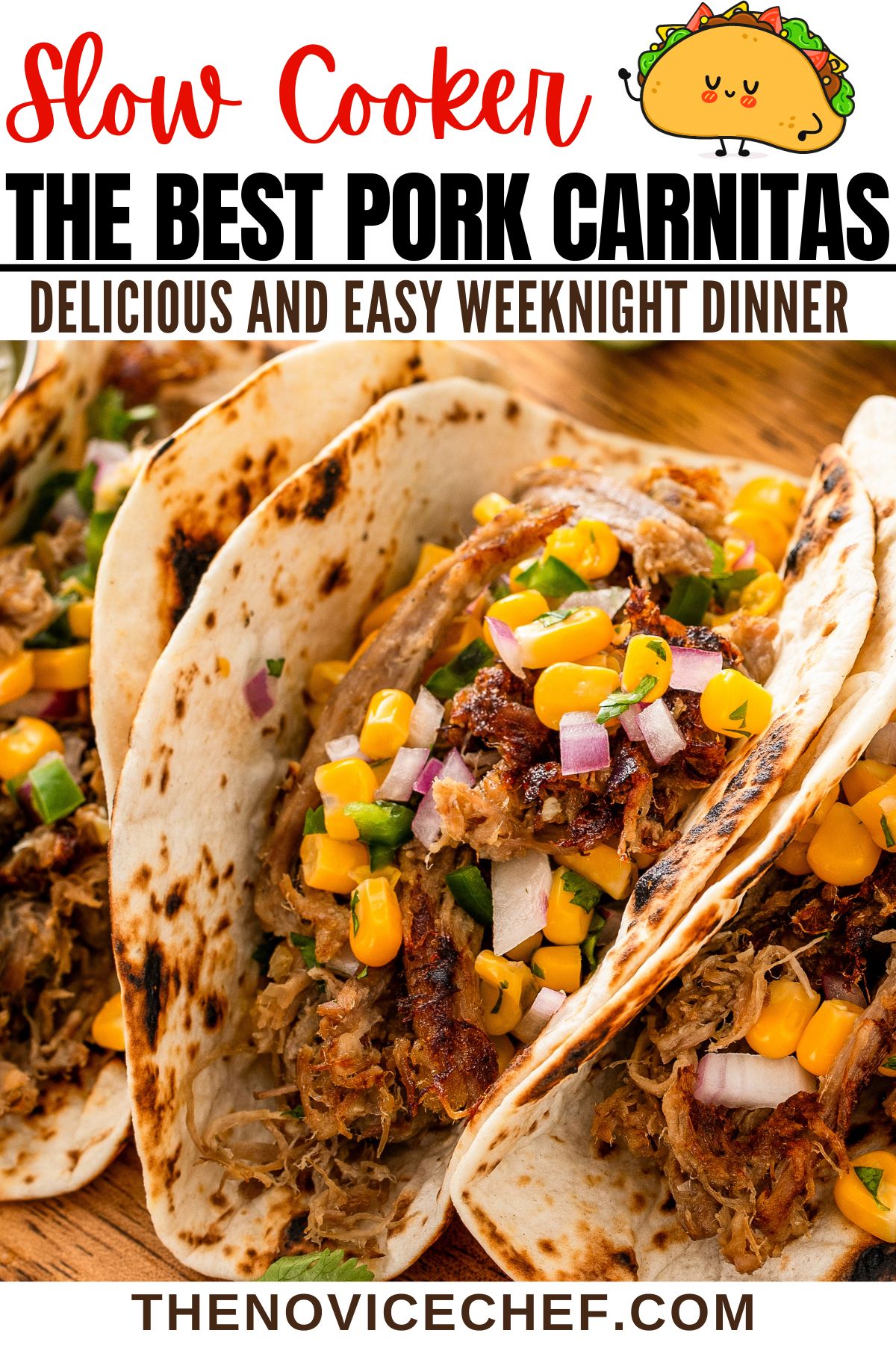 Slow Cooker Carnitas Recipe l The Novice Chef