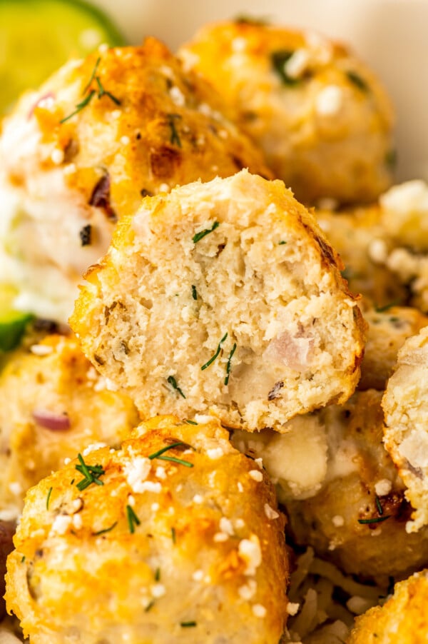 Greek Chicken Meatballs Recipe | The Novice Chef