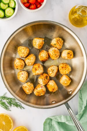 Greek Chicken Meatballs Recipe | The Novice Chef