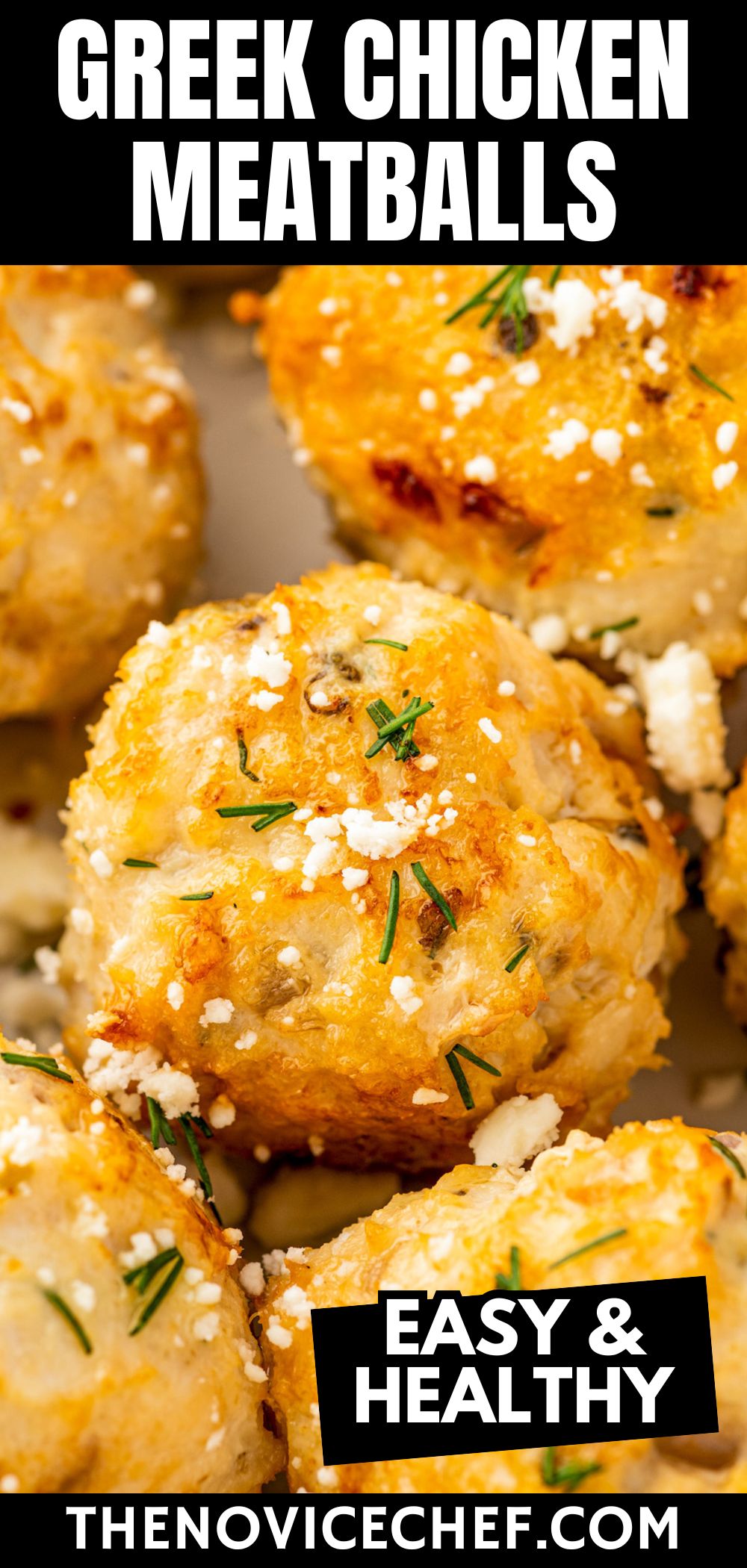 Greek Chicken Meatballs Recipe | The Novice Chef