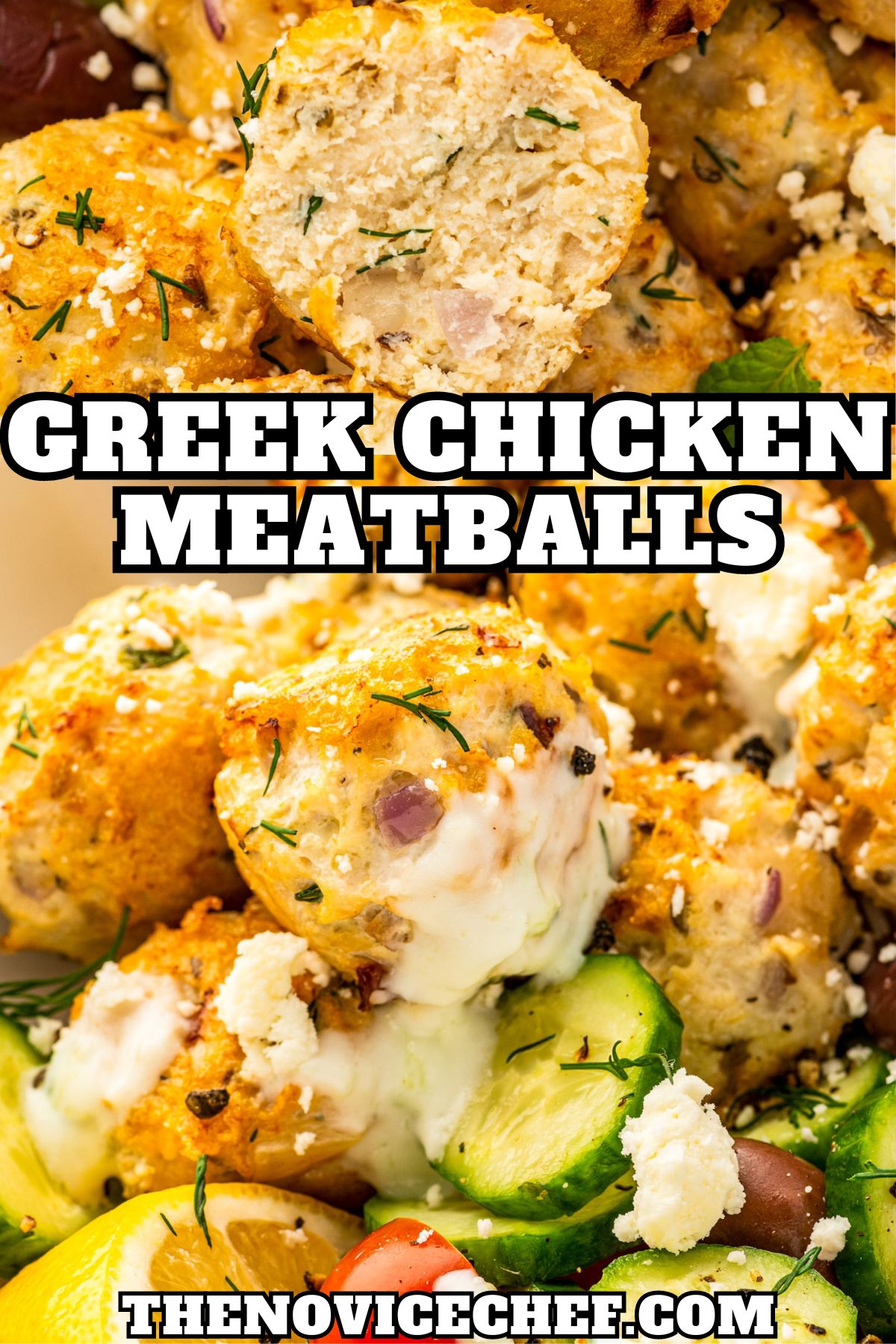 Greek Chicken Meatballs Recipe | The Novice Chef