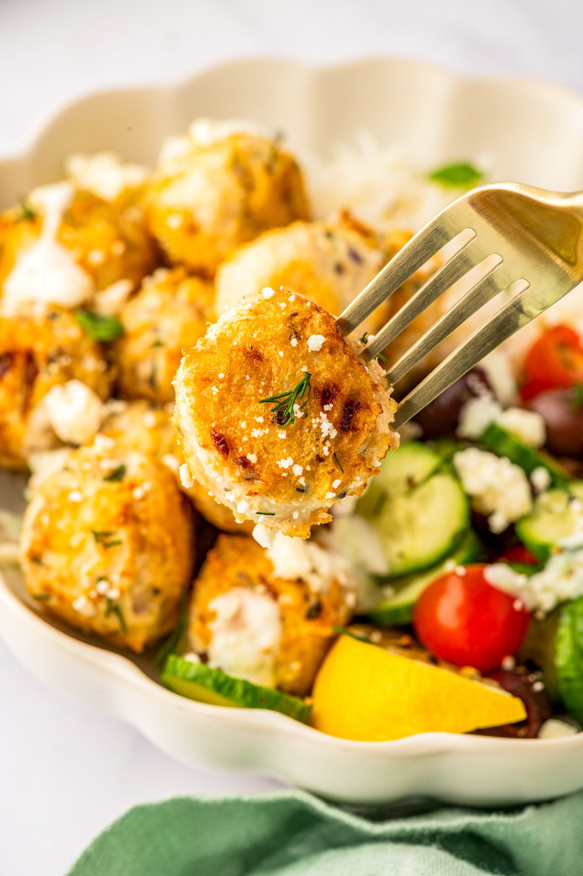 Greek Chicken Meatballs Recipe The Novice Chef