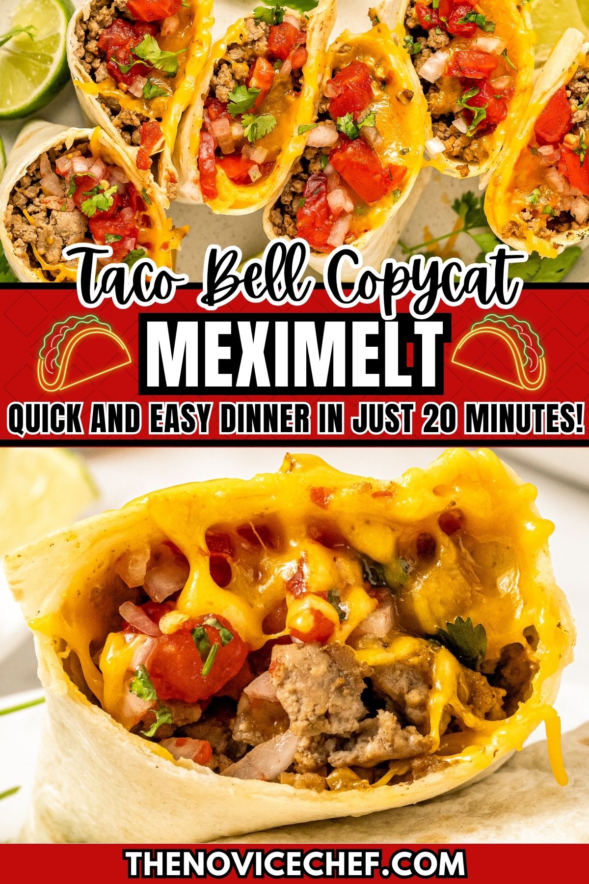 Taco Bell Meximelt Recipe | The Novice Chef