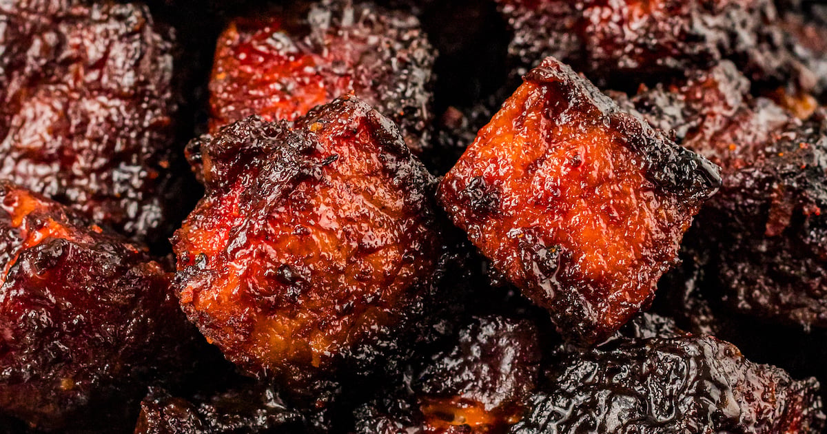 Grilled Pork Belly Burnt Ends