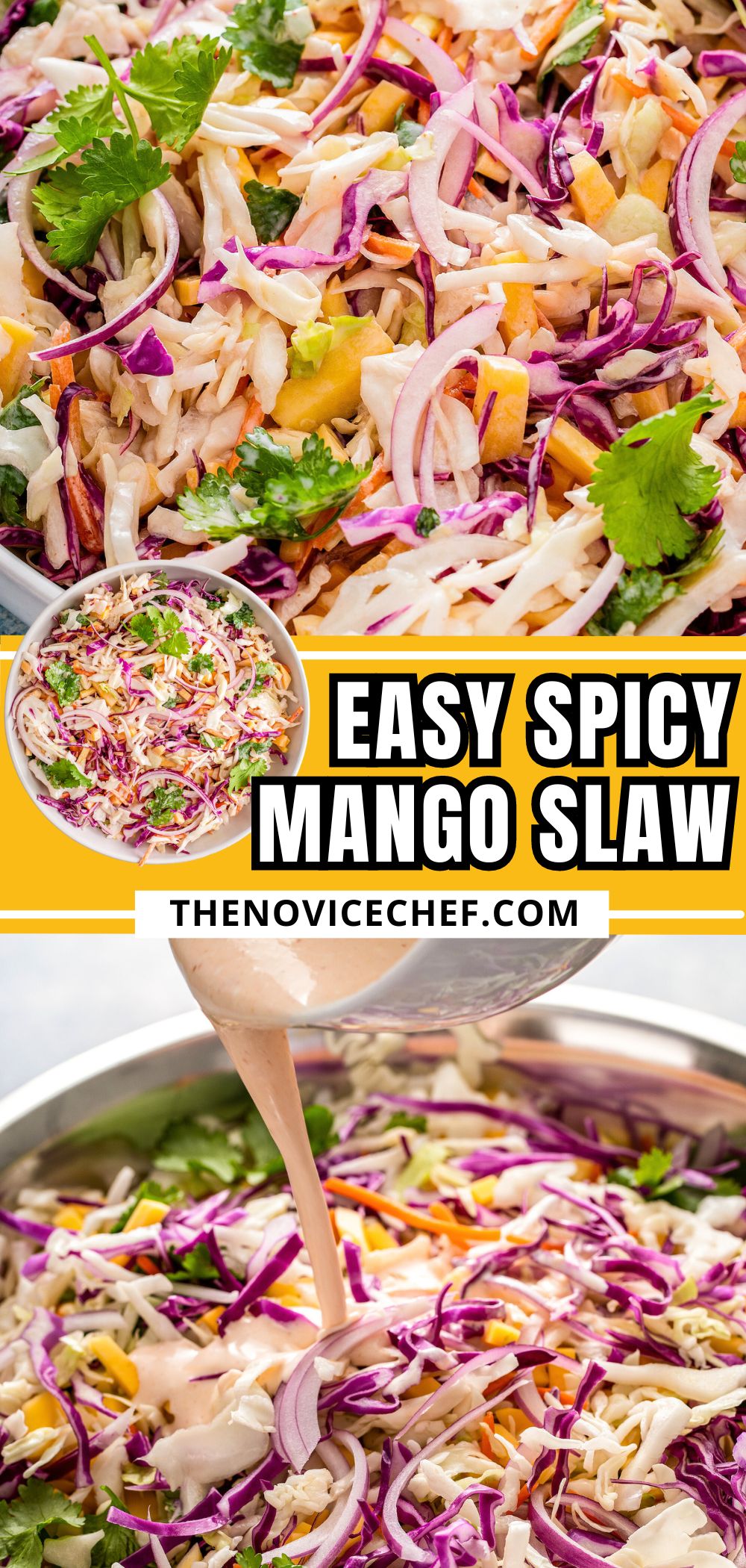 Fresh Mango Slaw Recipe The Novice Chef