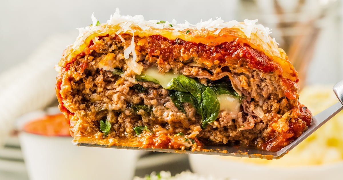 Stuffed Italian Meatloaf Recipe | The Novice Chef