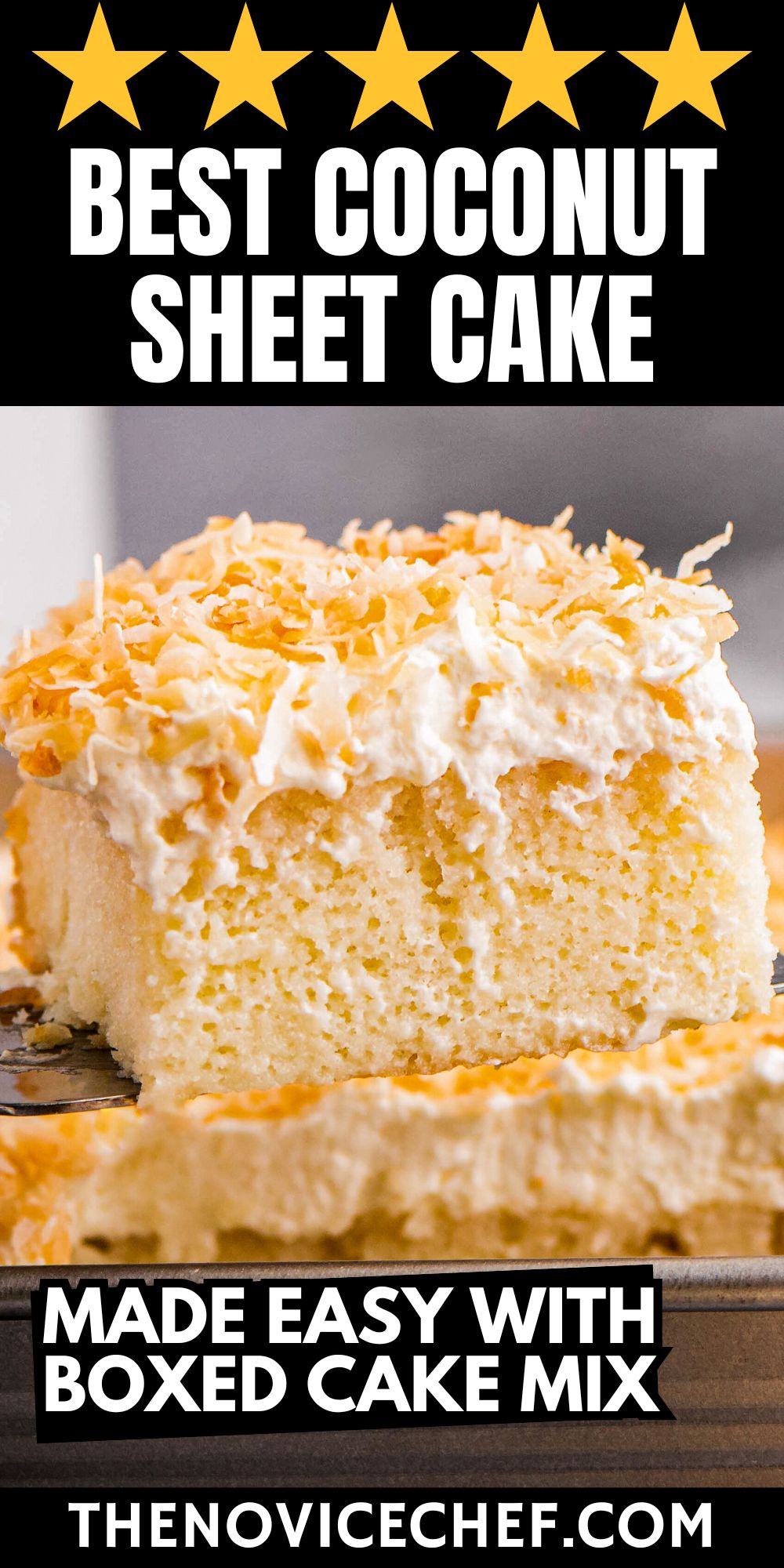 Best Coconut Poke Cake Recipe | The Novice Chef