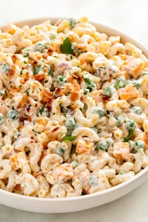 Creamy Bacon Ranch Pasta Salad Recipe | The Novice Chef