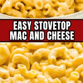 Creamy homemade Mac and cheese in a bowl.