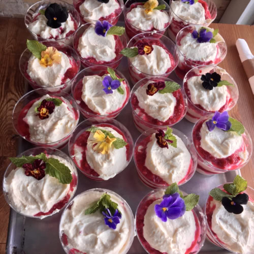 No Bake Lemon Raspberry Fluff | The Novice Chef