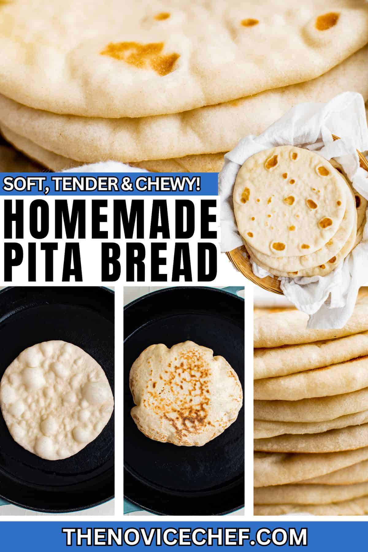 Easy Homemade Pita Bread Recipe | The Novice Chef
